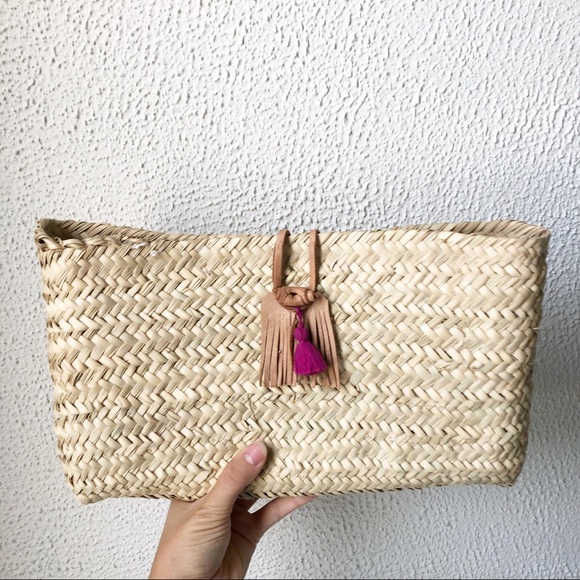 Anthropologie Mindy Living Woven Basket Clutch - Picture 4 of 7